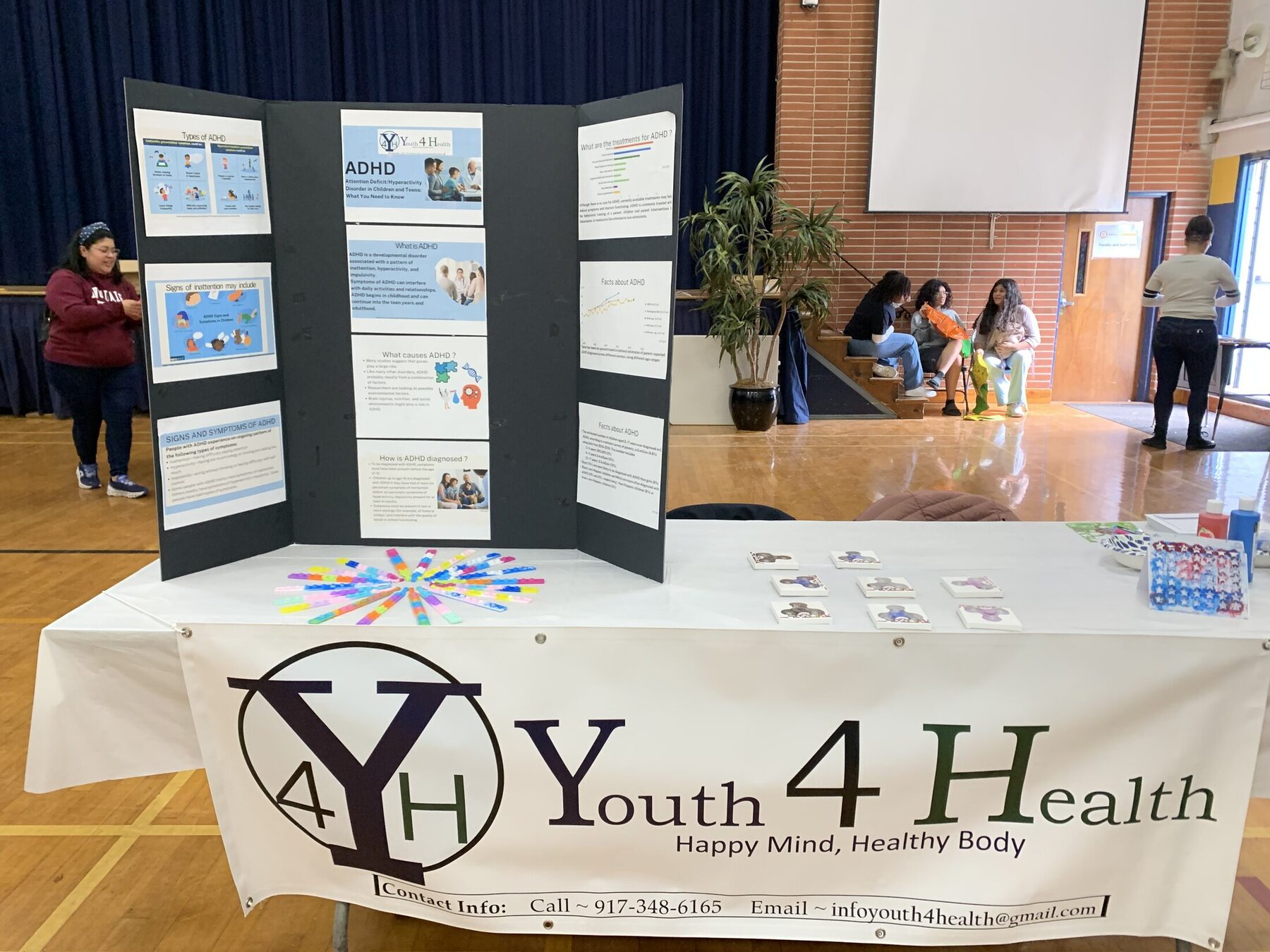 The full ADHD education display at Lake Nelson